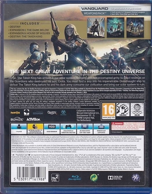 Destiny - The Taken King - Legendary Edition - PS4 (B Grade) (Genbrug)